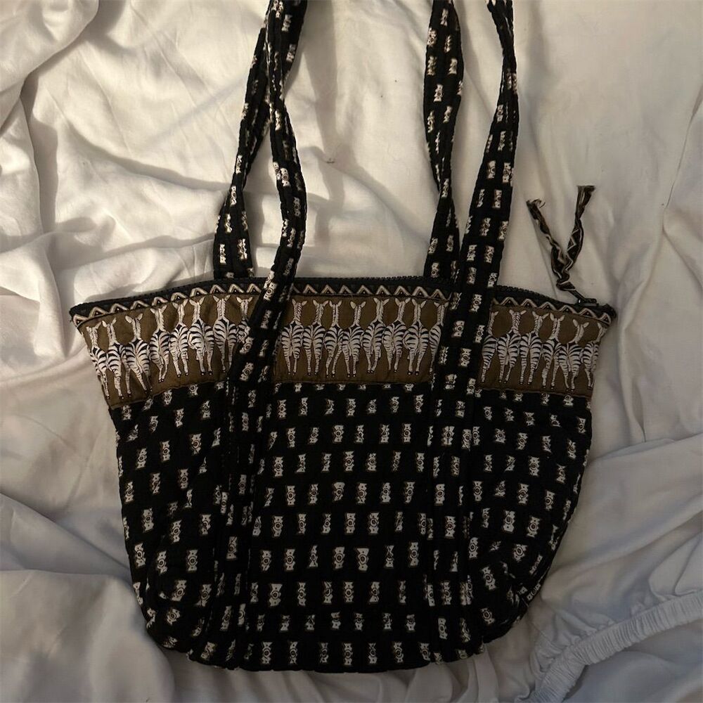 Vera Bradley Zebras Mini Paddy Handbag - Very Rare - Used